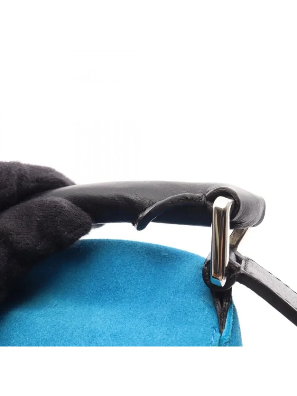 Loewe Handbag Puzzle Bag 2-Way Blue Black Leather